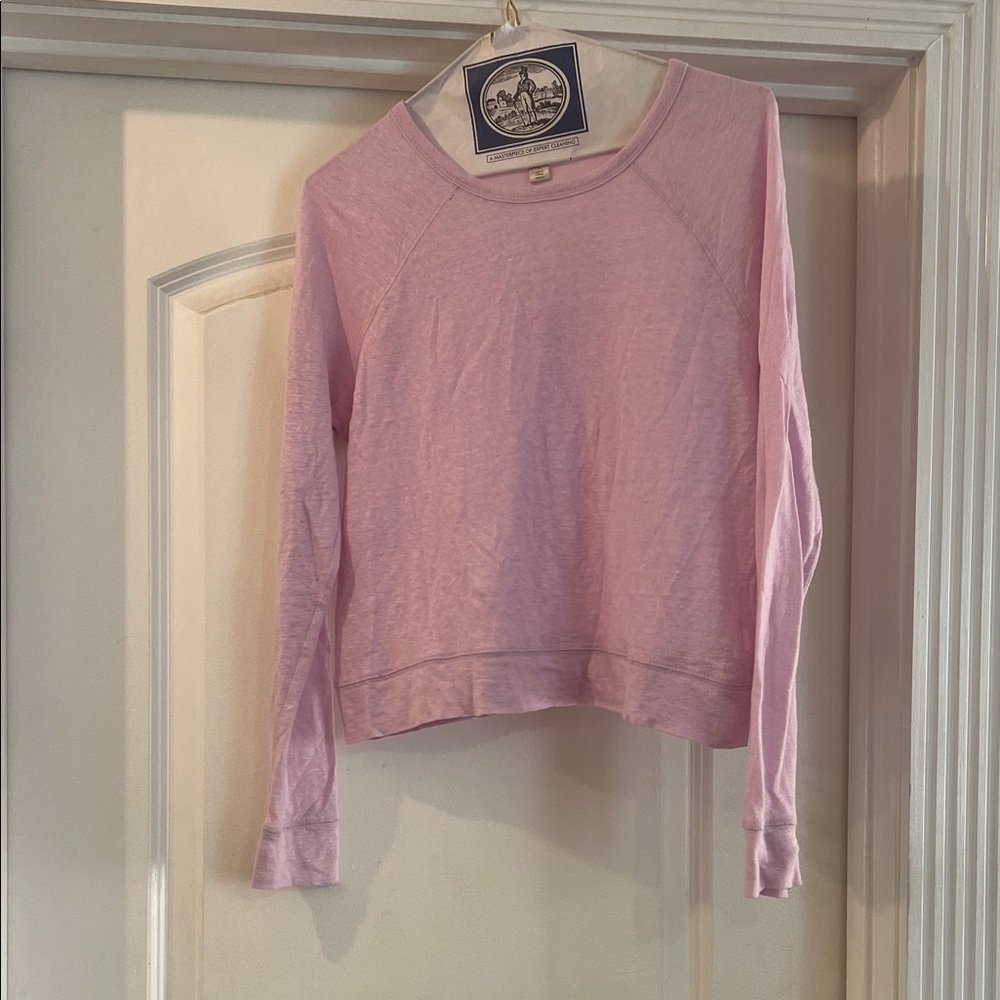 Banana Republic Light Pink Long Sleeve Sweatshirt